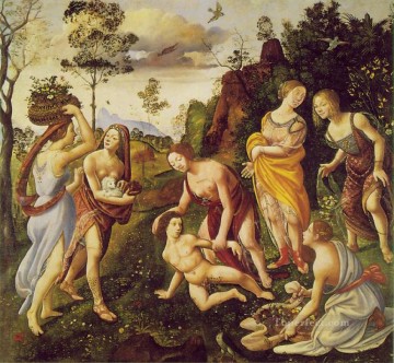  14 Obras - Lorenzo di Credi El hallazgo de Vulcano en Lemnos 1495 Renacimiento Piero di Cosimo